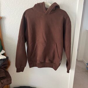 Comfrt Brown Thick hoodie Size xs